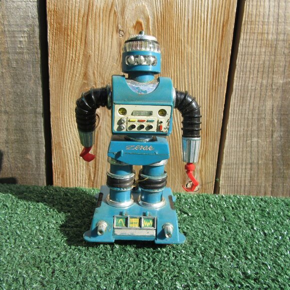 Vintage Ideal Zeroids Zerak Battery Operated Space Robot Toy - Picture 1 of 12